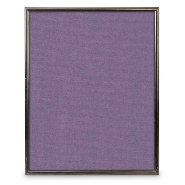 United Visual Products Corkboard, Fabric, Blk/Cld, 2 Door, 60x36" UV304-BLACK-CLOUD - main